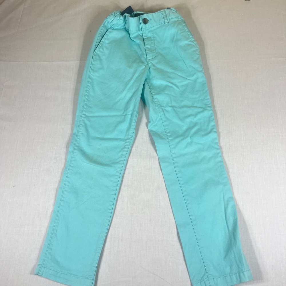 The Children's Place Boys Turquoise Chino Pants Aqua Straight Leg Size 8